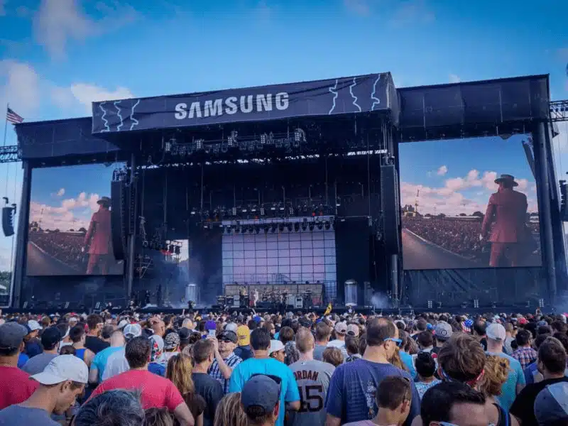 What environment requires high brightness outdoor stage LED screens