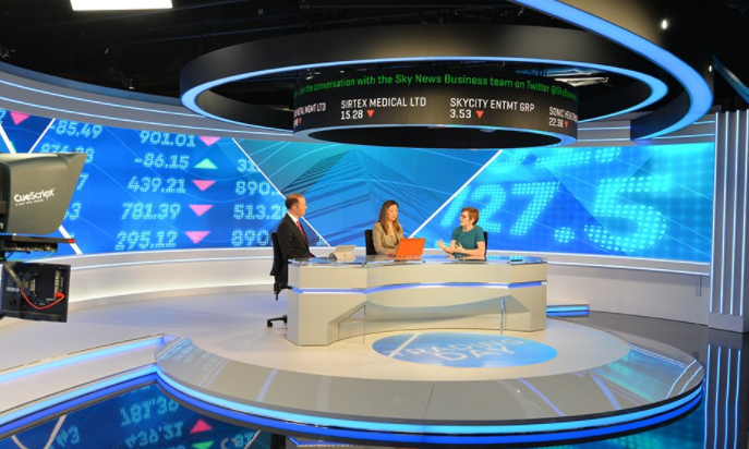 TV Station LED Screen