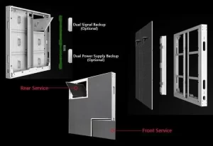 Front and rear maintenance Outdoor screen