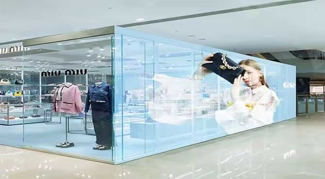 Transparent LED Screen -Retail Stores