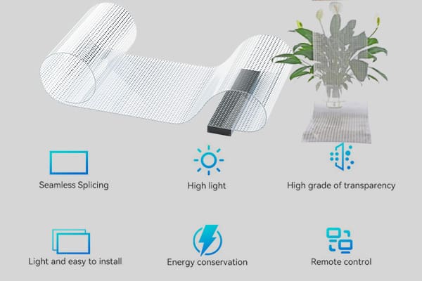 Transparent Crystal Film LED Screen