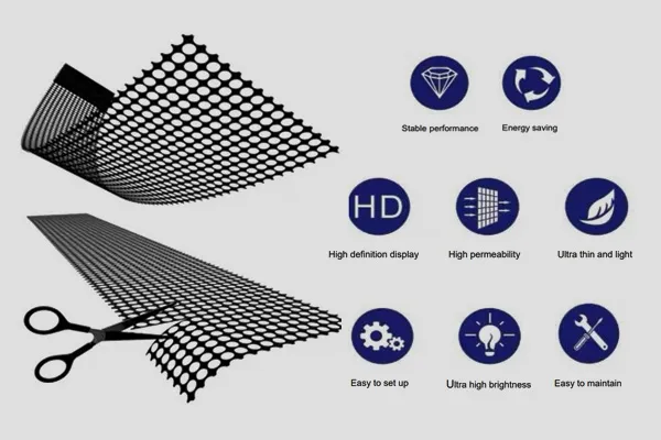 Transparent Holographic LED Screen