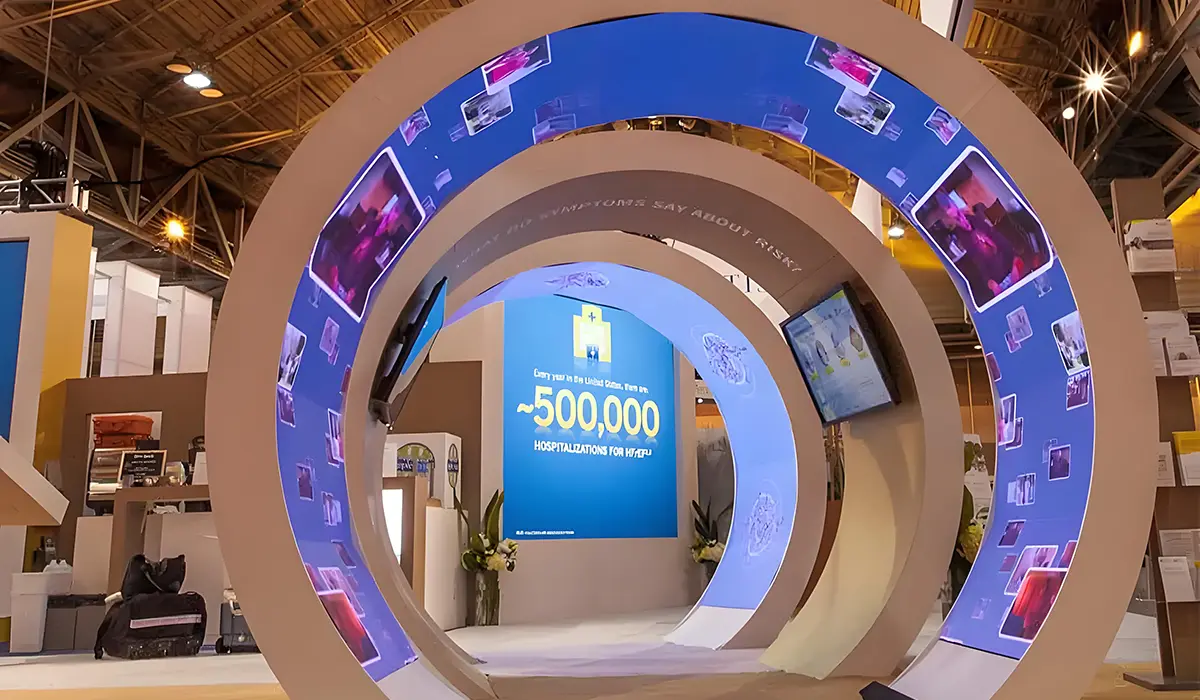 Trade Show Booth Displays with Custom LED Screens