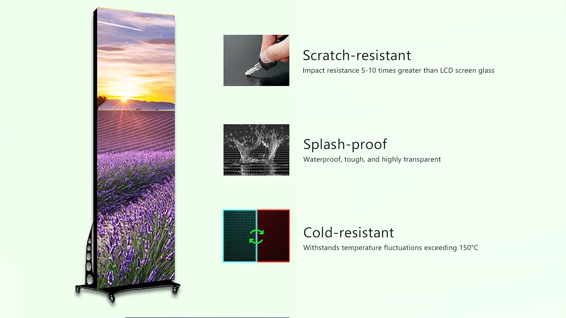 Outdoor/Indoor LED Poster Screen - OP-FX Series