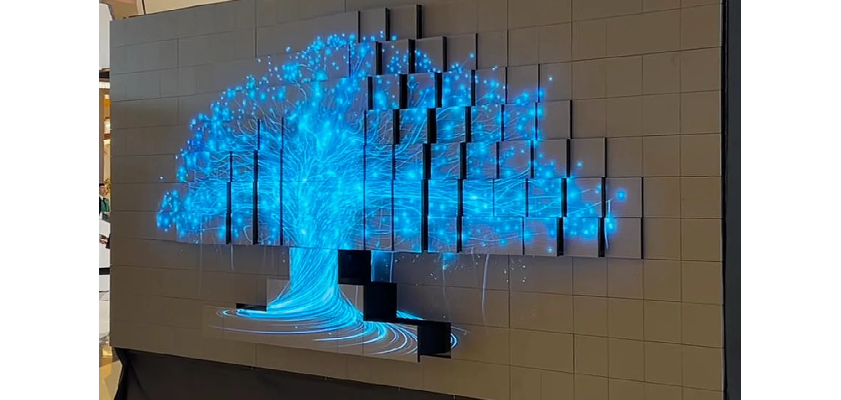 Kinetic LED Matrix Wave Screen